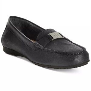 Giani Bernini 'Dailyn' Women's Memory Foam Black Leather Loafers sz 12 Medium
